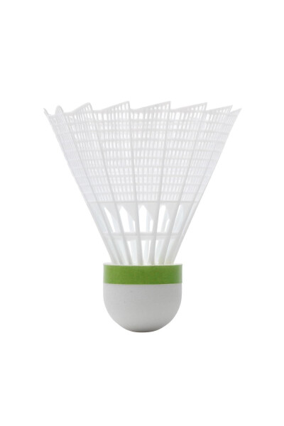 Perfly Plastik Badminton Topu - Orta Boy - 6'lı Paket - Beyaz - Psc 100 - 18