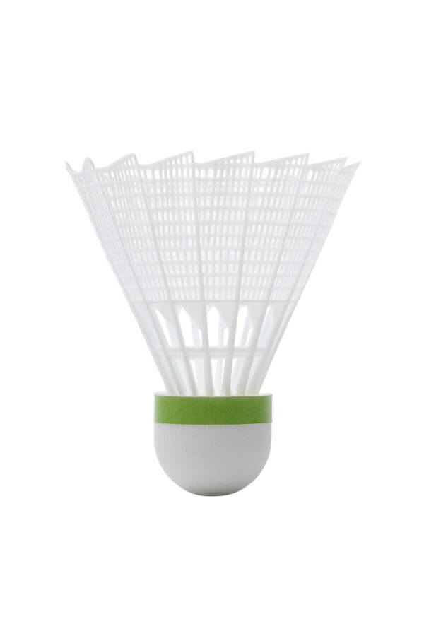 Perfly Plastik Badminton Topu - Orta Boy - 6'lı Paket - Beyaz - Psc 100 - 10