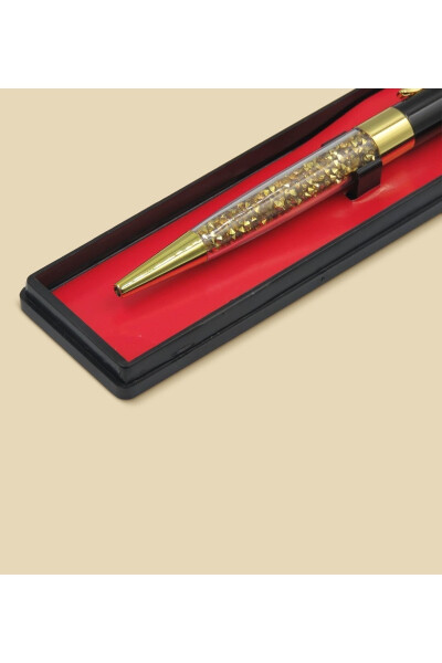 Personalized Name Black-Gold Stone Metal Touchpen Ballpoint Pen, New Business Gift, Office Gift - 2