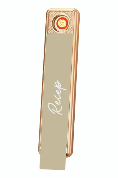 Personalized Printed Lighter Rechargeable Usb Touch Gold Windproof Lighter Electronic Lighter - 22