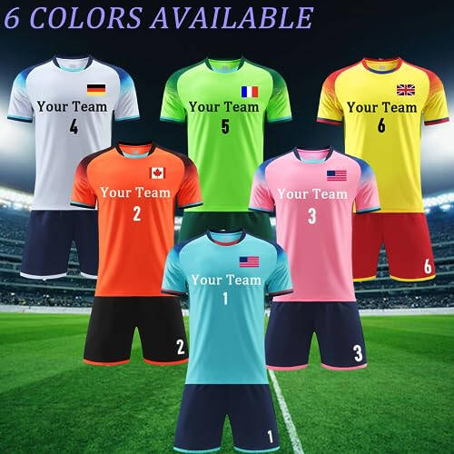 Personalized Soccer Jersey for Kids Boys Men Custom Soccer Jersey Youth Girls Uniformes de Futbol Soccer para Hombres - 5