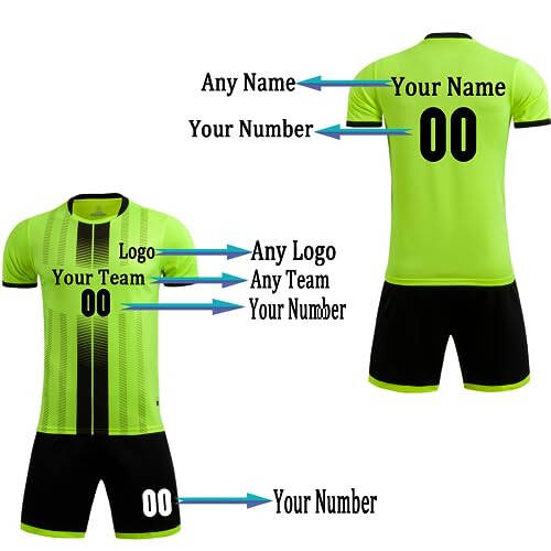 Personalized Soccer Jerseys for Kids Men Women Custom Soccer Shirts and Shorts Soccer Uniforms Soccer for Men - 8