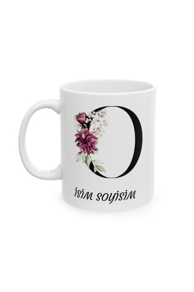 Personalized Tea and Coffee Mug with Letter Print - 5