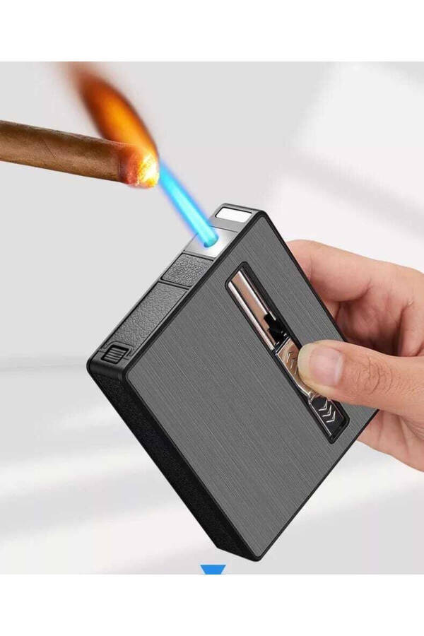 Personalized USB Rechargeable Lighter Cigarette Case - 15