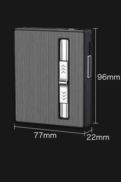 Personalized USB Rechargeable Lighter Cigarette Case - 16