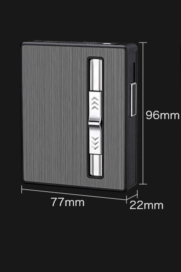 Personalized USB Rechargeable Lighter Cigarette Case - 8