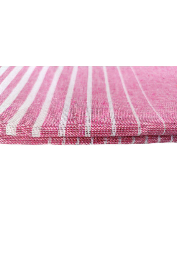 Pestemal, 100% Recycled Cotton, 100x170 Shaded Model, fuchsia, Beach Towel, Bath Towel - 2