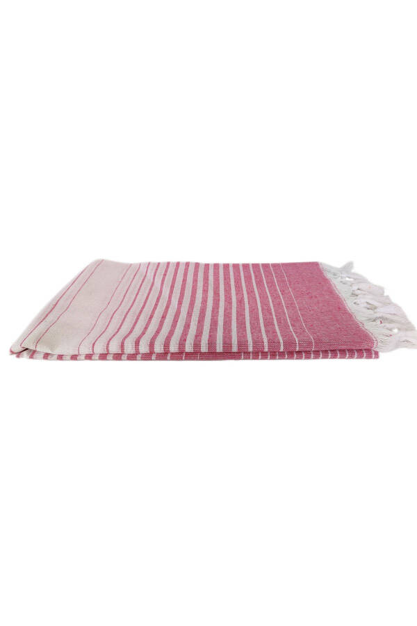 Pestemal, 100% Recycled Cotton, 100x170 Shaded Model, fuchsia, Beach Towel, Bath Towel - 3