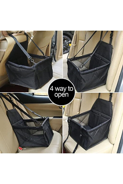 Pet Car Seat Stroller Cat Dog Carrier Bag - 2