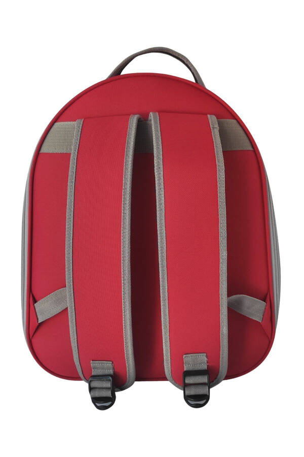 Pet Mesh Backpack Carrier Paris Red - 3