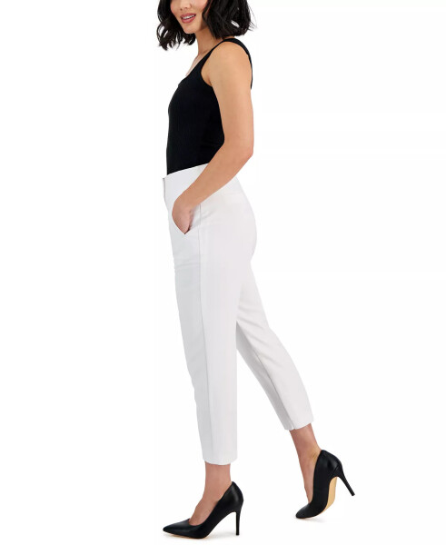 Petite High Rise Cigarette Pants, Created for modazone Washed White - 7