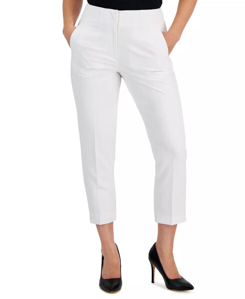 Petite High Rise Cigarette Pants, Created for modazone Washed White - 8