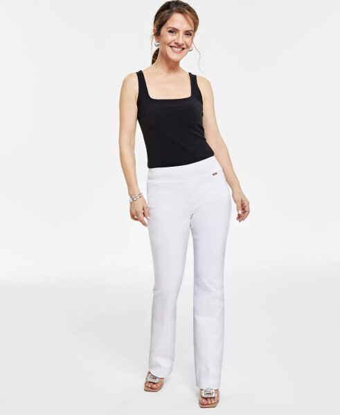 Petite Mid-Rise Bootcut Pants, Created for Macy's Bright White - 5