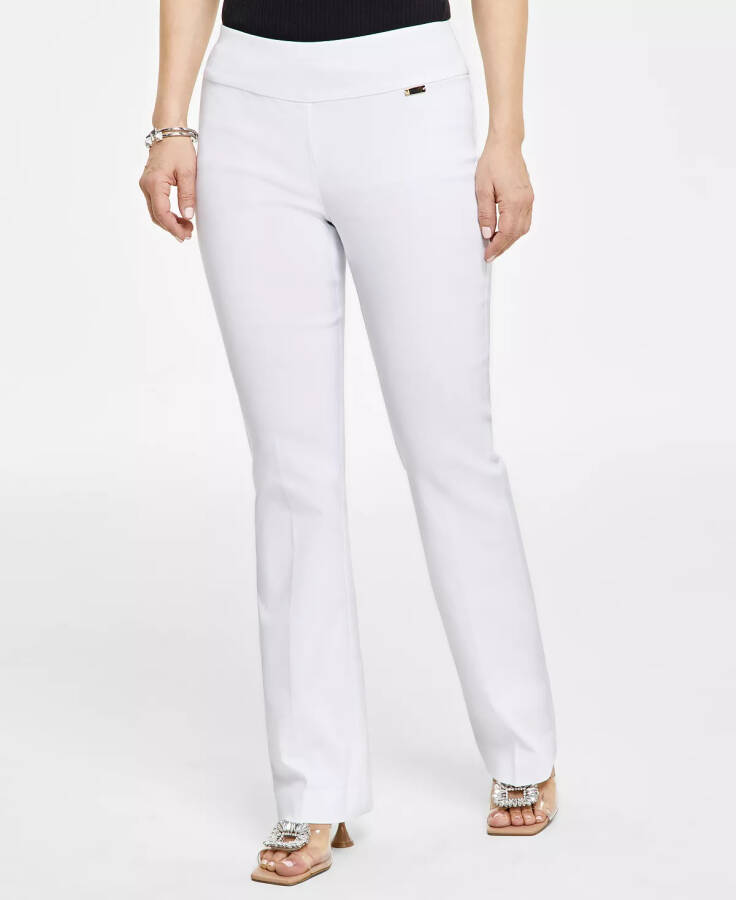 Petite Mid-Rise Bootcut Pants, Created for Macy's Bright White - 7