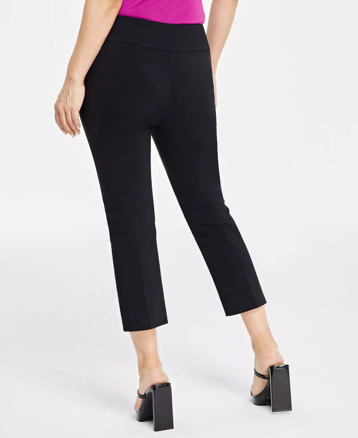 Petite Mid-Rise Straight-Leg Capri Pants, Created for Modazone Deep Black - 4