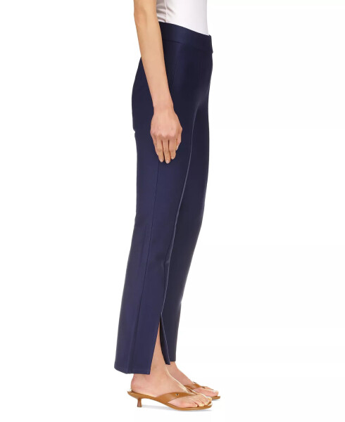 Petite Seamed Split-Hem Leggings Midnight Blue - 4