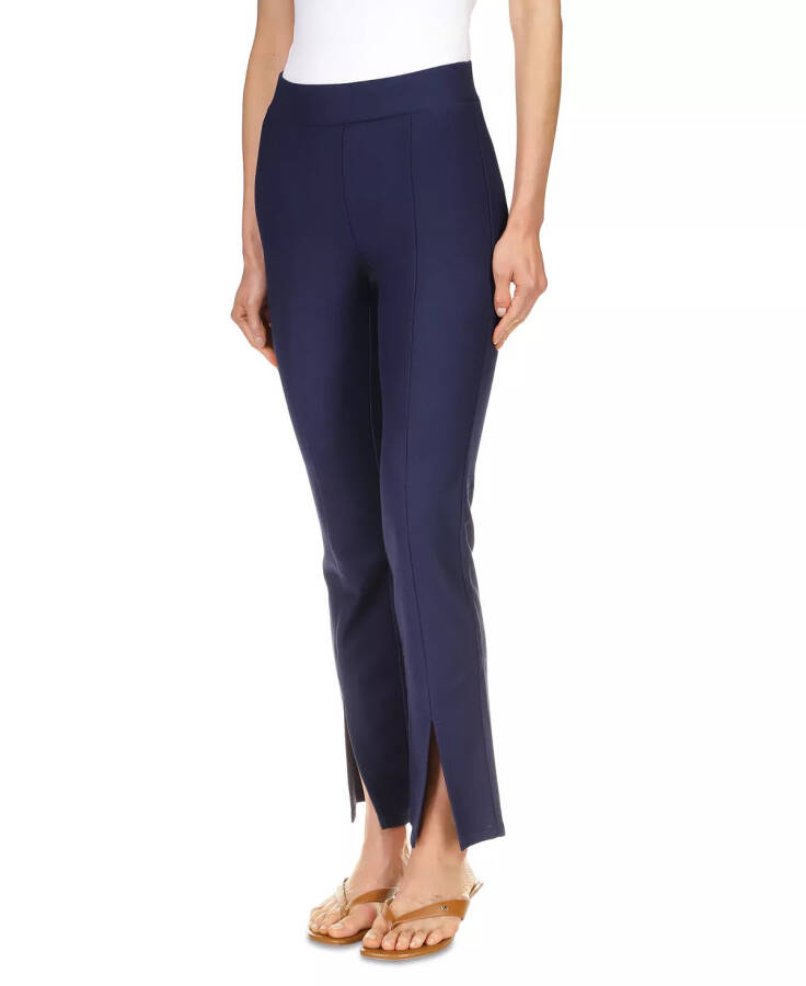 Petite Seamed Split-Hem Leggings Midnight Blue - 5