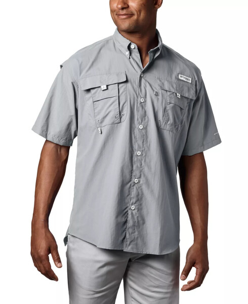 PFG Men's Bahama II UPF-50 Quick Dry Shirt Cool Grey - 1