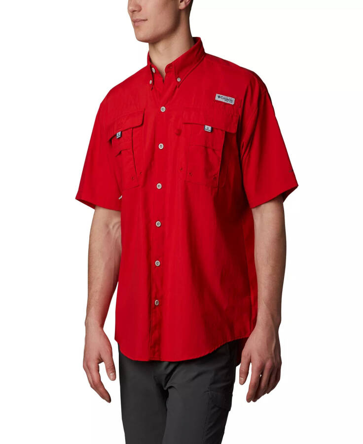 PFG Men's Bahama II UPF-50 Quick Dry Shirt Red Spark - 1