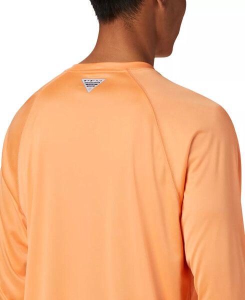 PFG Men's Terminal Tackle UPF 50 Quick Dry Shirt Bright Nectar, Vivid Blue Logo - 10