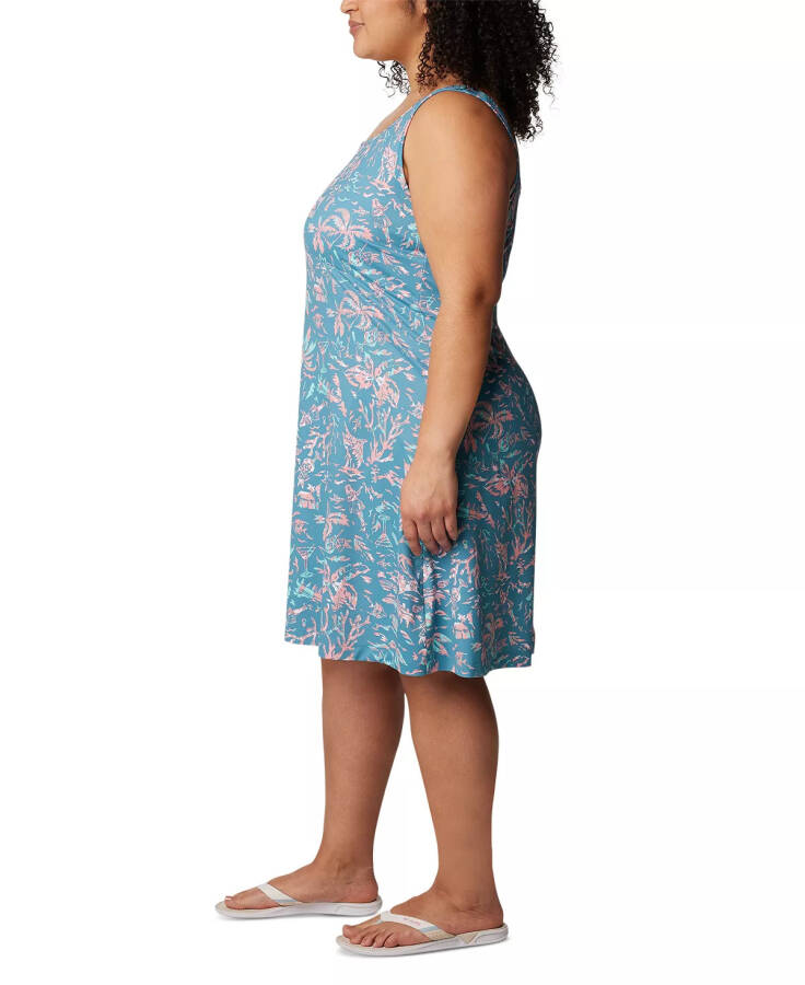 PFG Plus Size Active Printed Freezer III Dress Canyon Blue Kon - 3