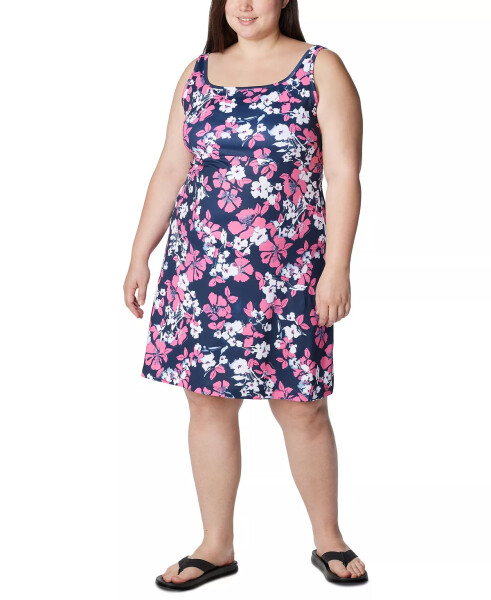 PFG Plus Size Active Printed Freezer III Dress Collegiate Navy - 1