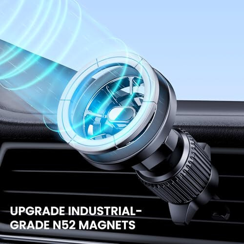 PGU for Magsafe Car Mount, [Strongest Magnets][Unlimited Angles] Magnetic Phone Holder for Car Vent Cell Phone Holder Car Mount for iPhone 12/13 /14 Pro Max Mini MagSafe Case All Phones - 2