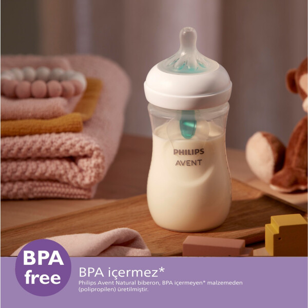 Philips Avent Doğal Tepki PP Anti-Kolik Bebek Şişesi 260 ML 1 Ay+ - 2