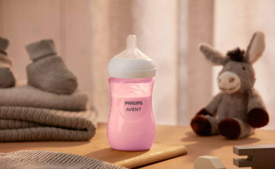 Philips Avent Doğal Tepki PP Pembe Biberon 1+ Ay 260 ml SCY903/11 - 4