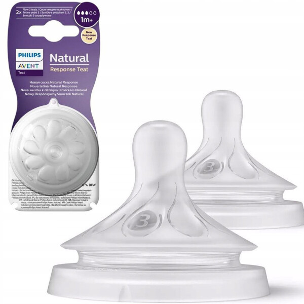 Philips Avent Natural Response 2'li Biberon Emziği, 3 Numara, 1 Ay+ - 2