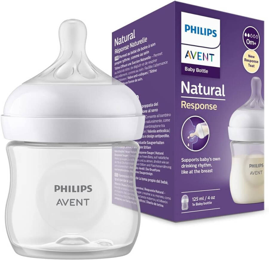 Philips Avent Natural Response PP Biberon 0 Ay+ 125ml SCY900/01 - 2