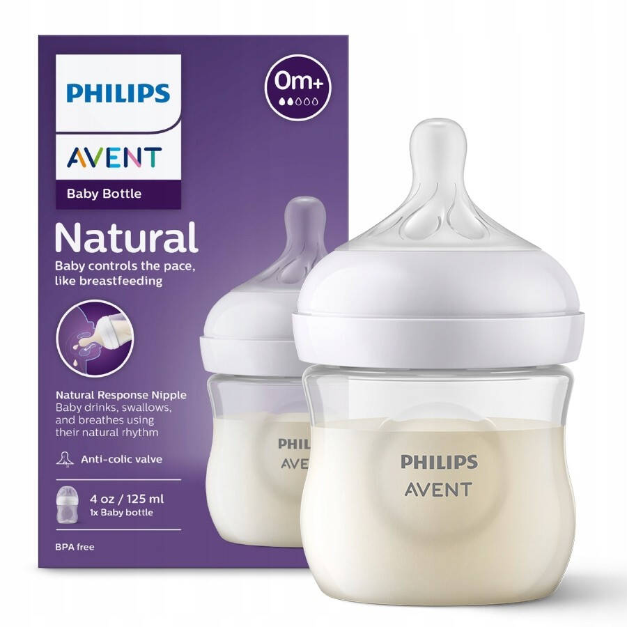 Philips Avent Natural Response PP Biberon 0 Ay+ 125ml SCY900/01 - 1