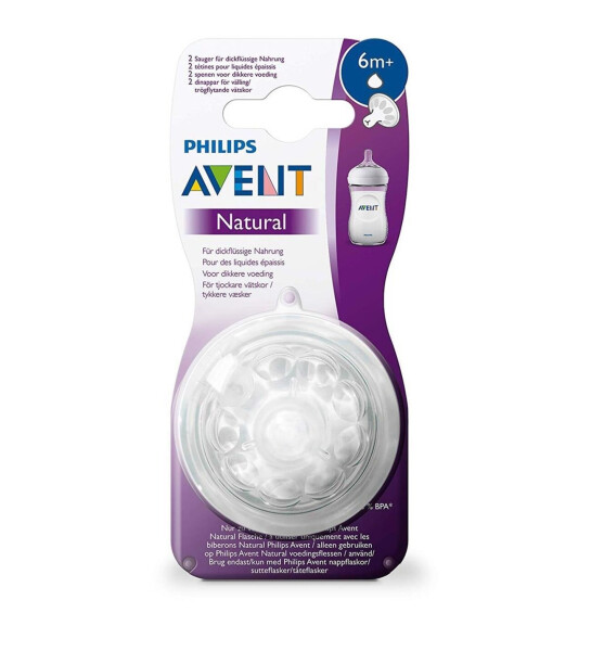 Philips Avent Natural Yoğun Akış Y Kesim +6 Ay 2'li Biberon Emziği - 7