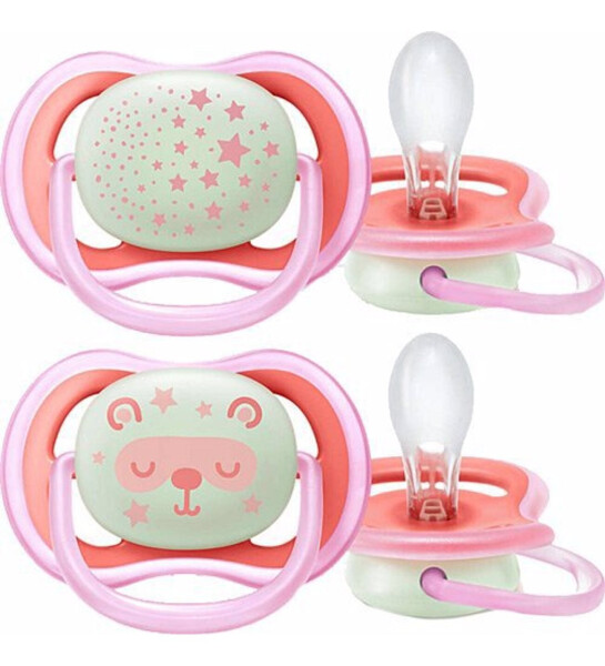 Philips Avent SCF376/22 Ultra Air Night Glow-in-the-Dark Pacifier 6-18 Months Girl - 2