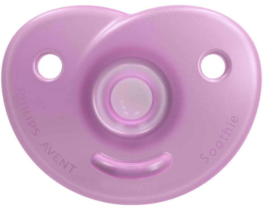 Philips Avent Soothie Orthodontic Pacifier with Storage Case 2 Pack 0-6 Months - Girl - 9