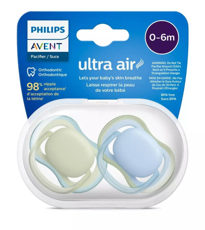 Philips Avent Ultra Air Emzik 0-6 Ay 2'li SCF085/21 - 1