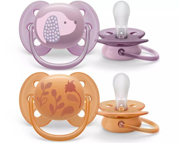 Philips Avent Ultra Soft 2-Pack Pacifier 6-18 Months - SCF091/18 - 1