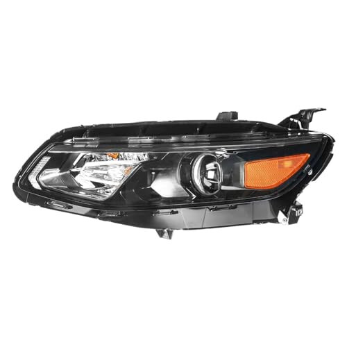 PHILTOP Headlamp Headlight Assembly, Replacement for 2016-2018 Malibu, Black Housing Amber Reflector Clear Lens, OE 84131409, 84217585 - 15