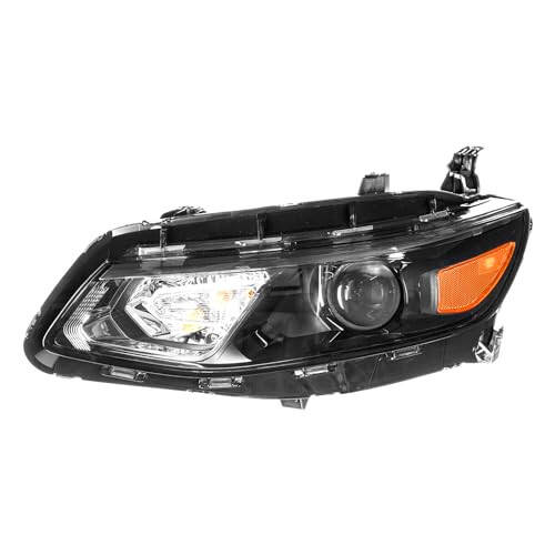 PHILTOP Headlamp Headlight Assembly, Replacement for 2016-2018 Malibu, Black Housing Amber Reflector Clear Lens, OE 84131409, 84217585 - 9