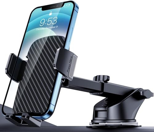 Phone Holder for Car [Military-Grade Suction]Phone Stand for Car Phone Holder Mount [Super Stable] Automobile Cell Phone Holder Car Mount for iPhone Universal Car Dashboard Mount Fit All Phone - 1