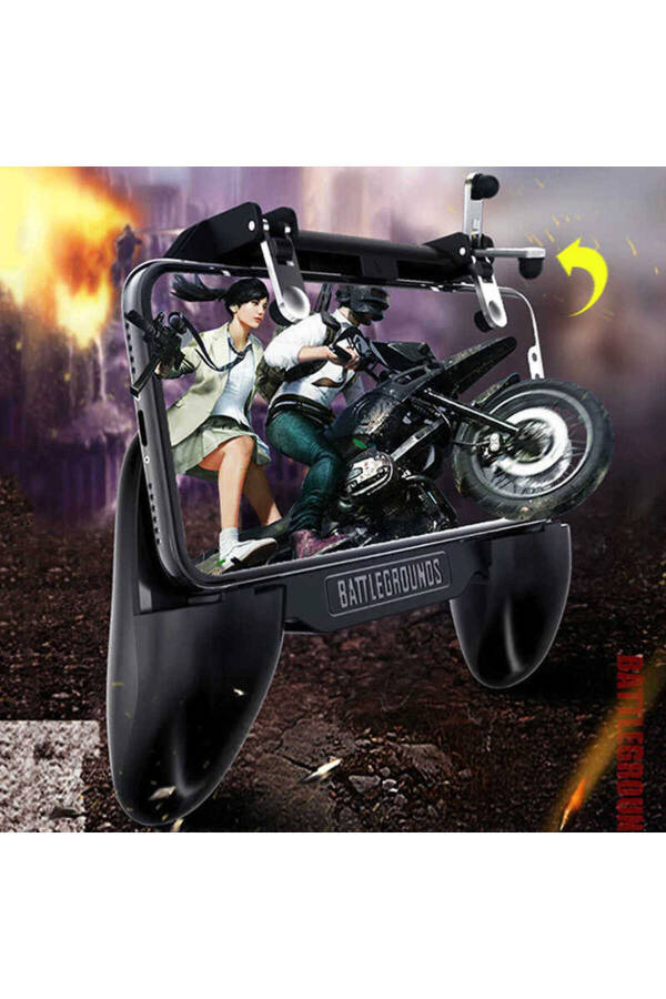 Phone Holder Mobile Game Controller with Cooling Fan (2000 Mah) Specially for PUBG and Mobile Gamers - 4