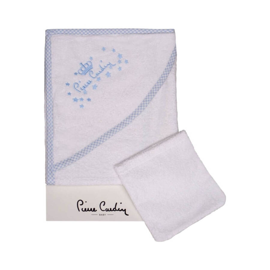 Pierre Cardin Baby Bath Towel - Blue - 2