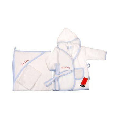 Pierre Cardin Bathrobe Set - Blue - 5