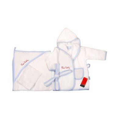 Pierre Cardin Bathrobe Set - Blue - 3