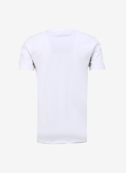 Pierre Cardin Crew Neck Plain White Men's T-Shirt BIVIO - 4