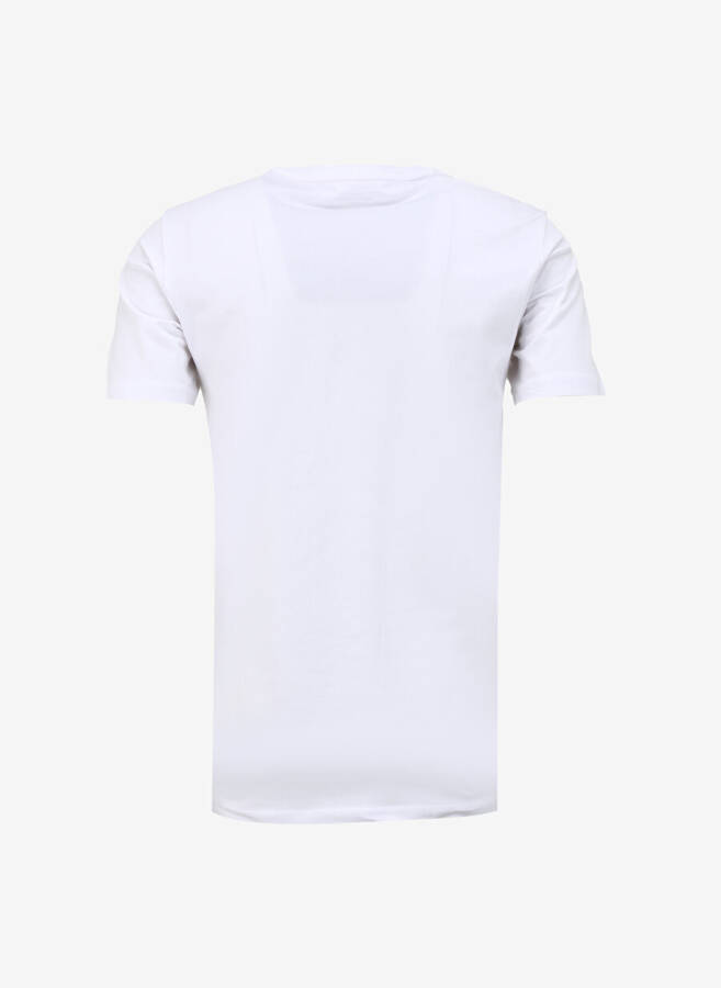 Pierre Cardin Crew Neck Plain White Men's T-Shirt BIVIO - 4