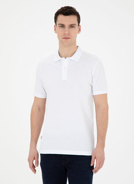 Pierre Cardin Düz Beyaz Erkek Polo T-Shirt SUNNY - 6