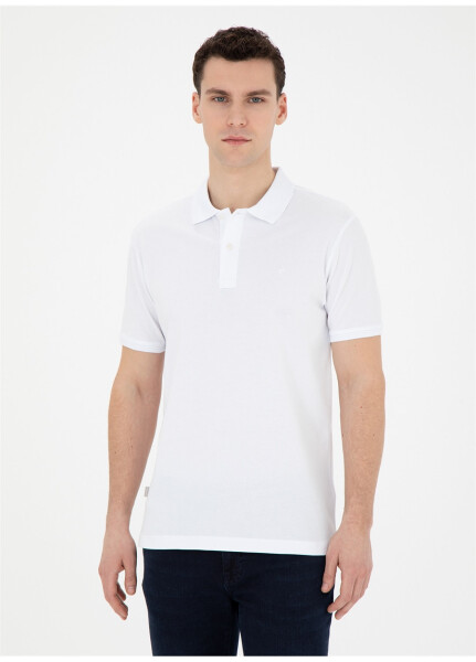 Pierre Cardin Düz Beyaz Erkek Polo T-Shirt SUNNY - 11