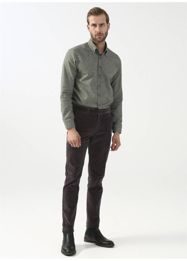 Pierre Cardin Erkaklar uchun Slim Fit kulrang shimlar - 5