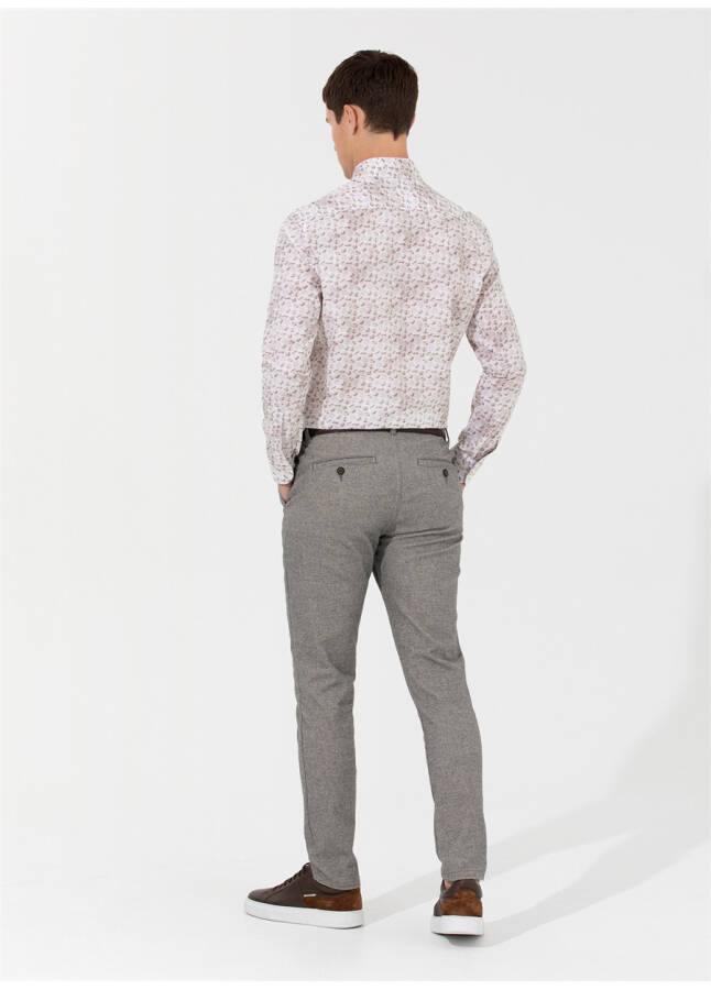 Pierre Cardin Erkek Pantolonu - Gri, Normal Bel, Slim Fit - 10